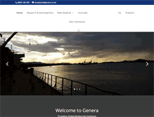 Tablet Screenshot of genera.co.nz